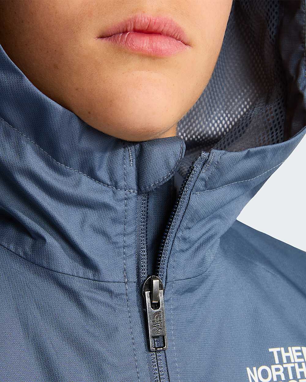 Ziplineregenjas voor tieners TNF Granite Grey ALT6