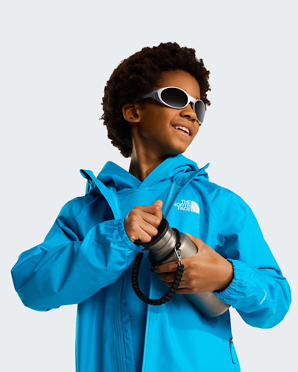 Giacca da pioggia Zipline da ragazzi TNF Meridian Blue ALT7