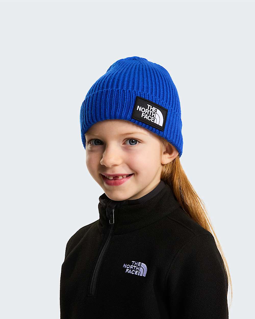 TNF Logo Boxbeanie met omslag voor kids TNF TNF Blue ALT1