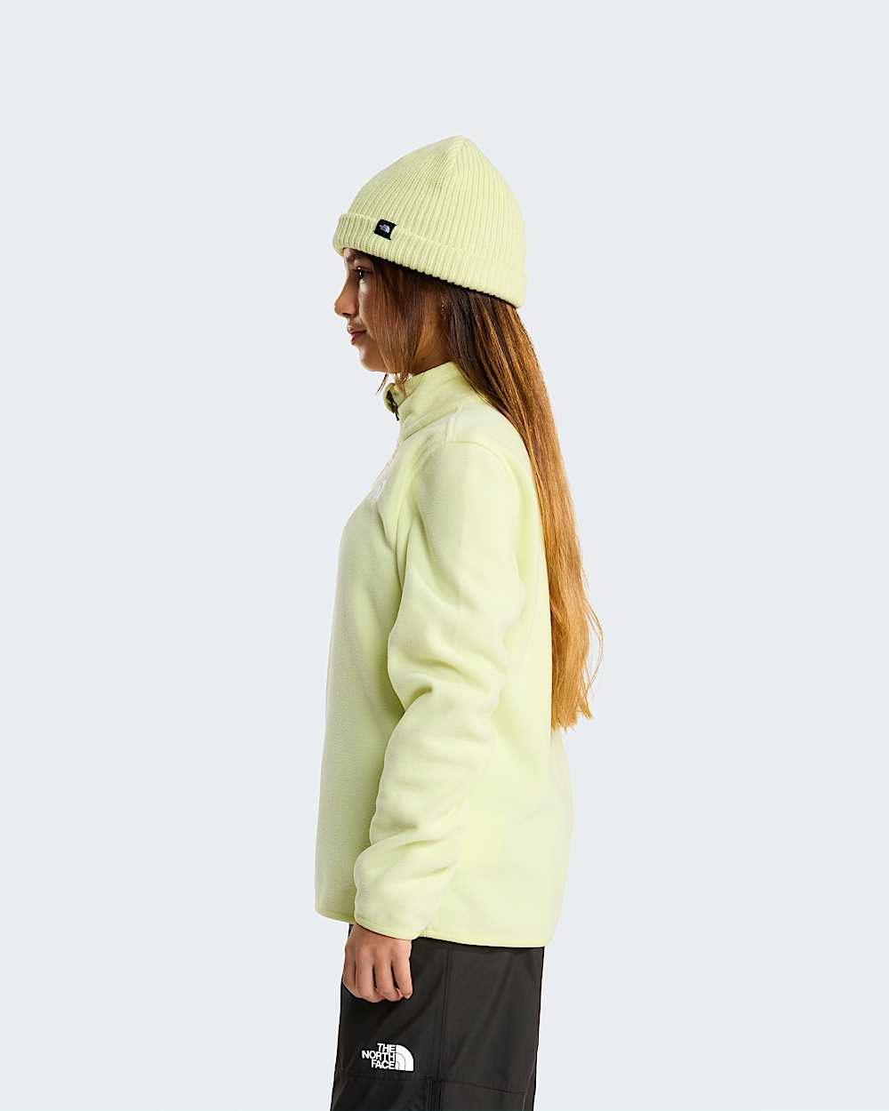 Glacier Fleece mit 14langem RV fr Jugendliche TNF Lemon Mist ALT8