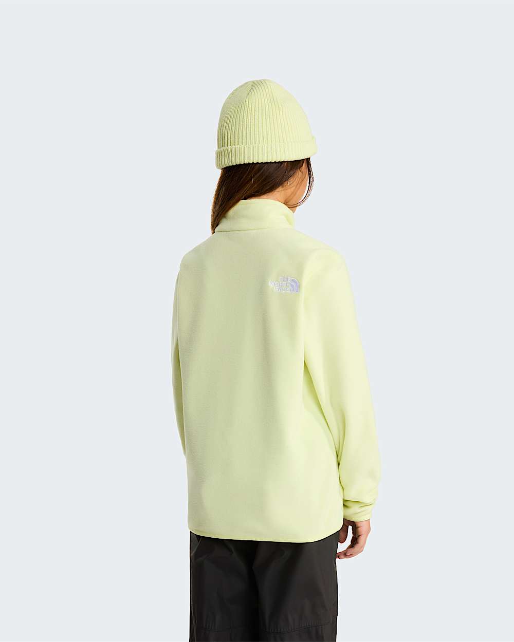 Glacier Fleece mit 14langem RV fr Jugendliche TNF Lemon Mist ALT9