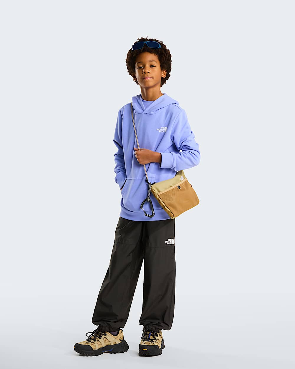 Simple Dome leichter  normal geschnittener Kapuzenpulli fr Jugendliche TNF Periwinkle Glow ALT1