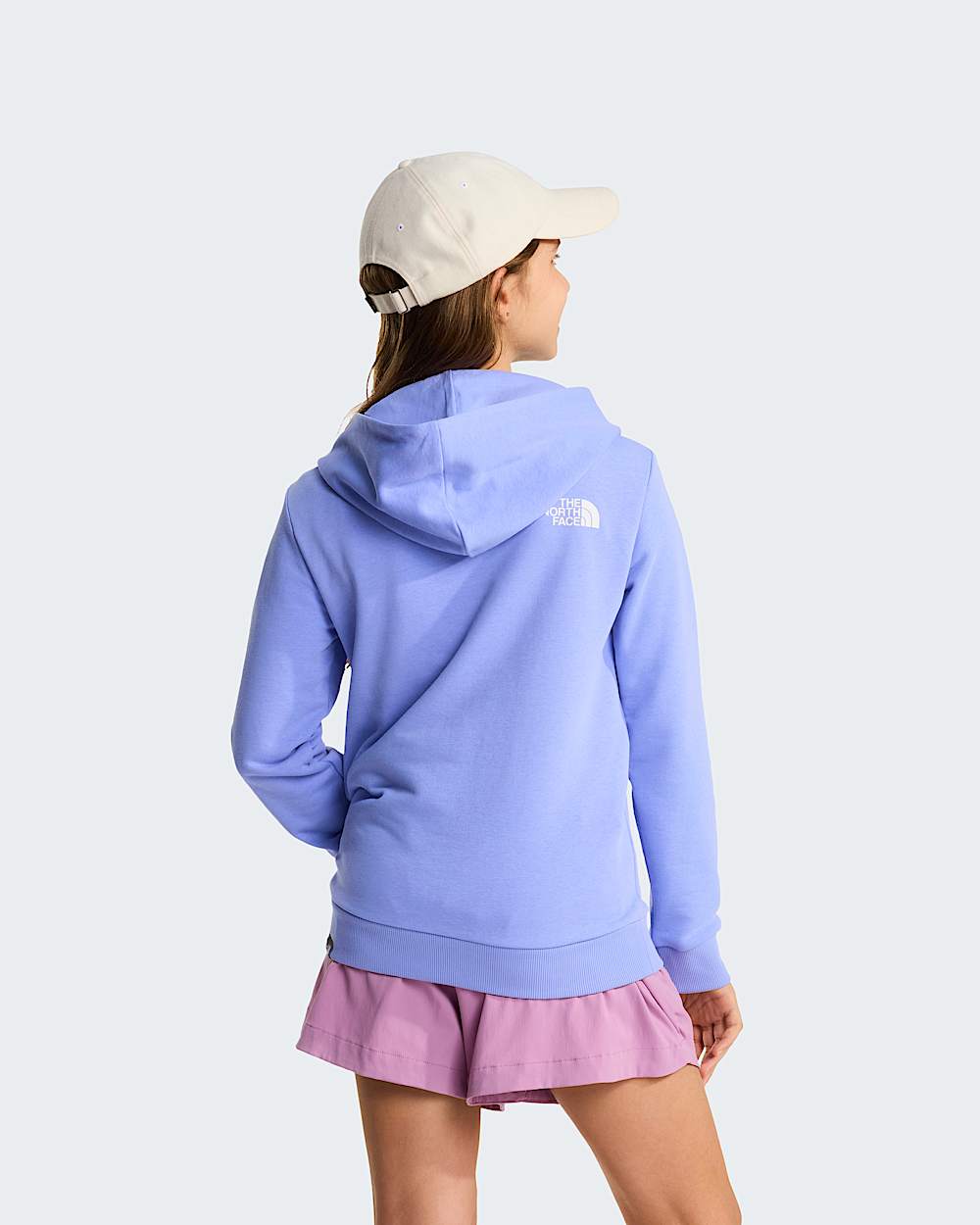 Simple Dome leichter  normal geschnittener Kapuzenpulli fr Jugendliche TNF Periwinkle Glow ALT10