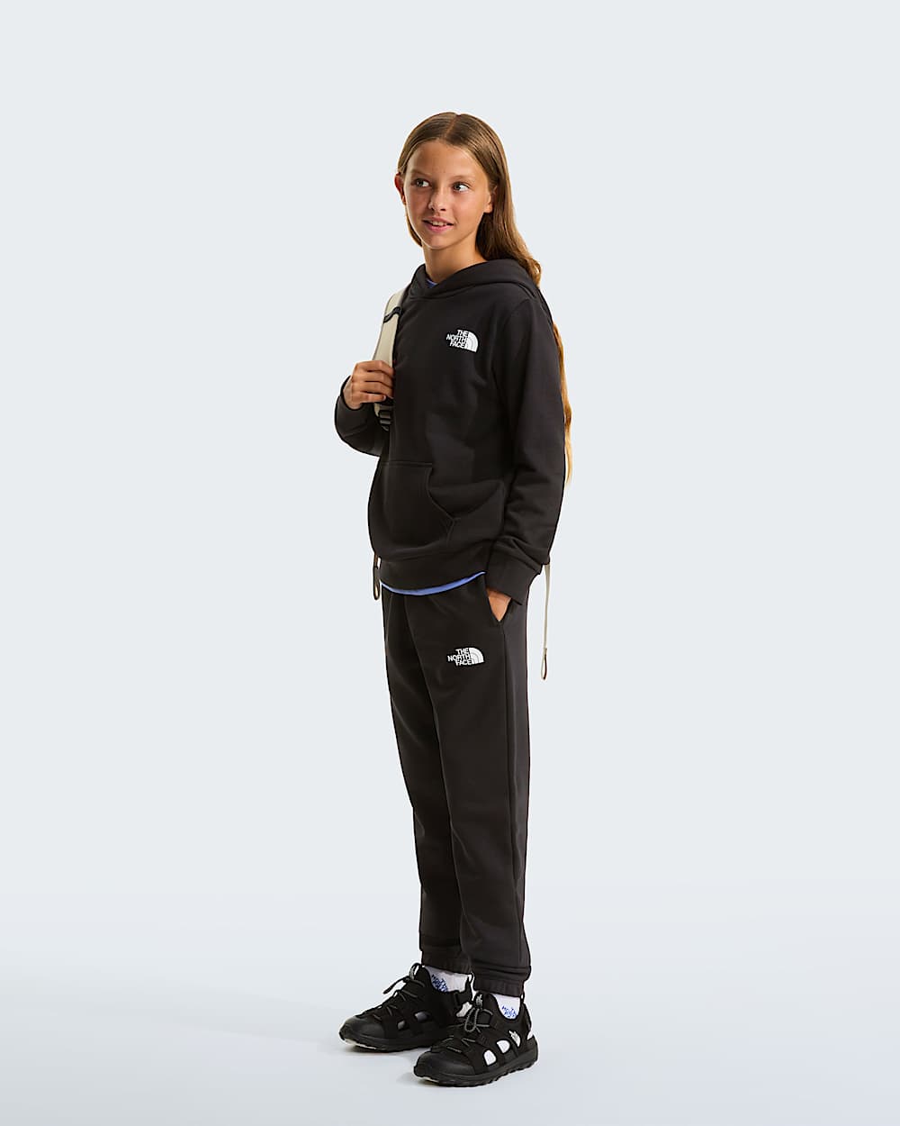 Simple Dome Light Regularhoodie voor tieners TNF TNF Black ALT7