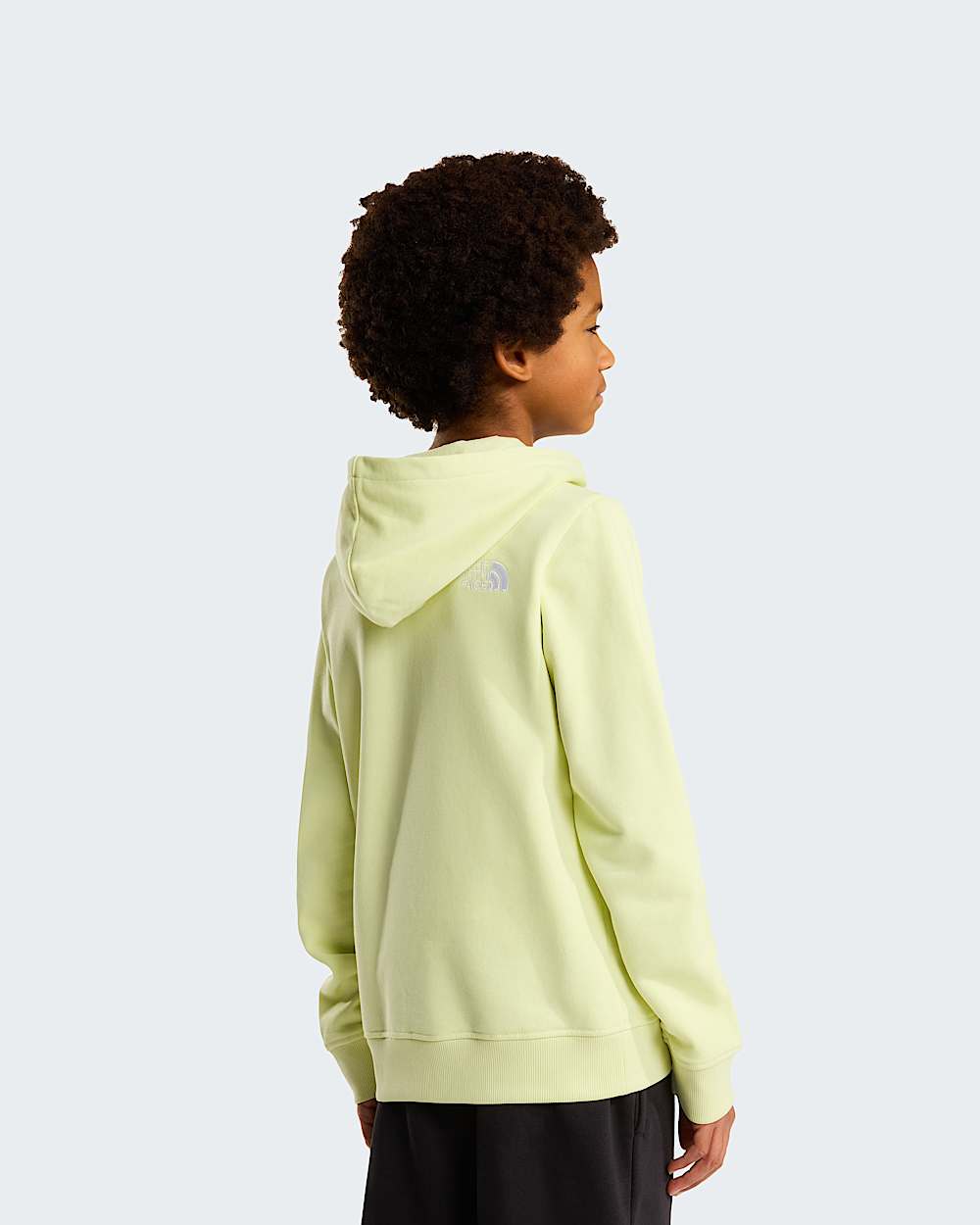Drew Peak Light Regularhoodie voor tieners TNF Lemon Mist ALT3