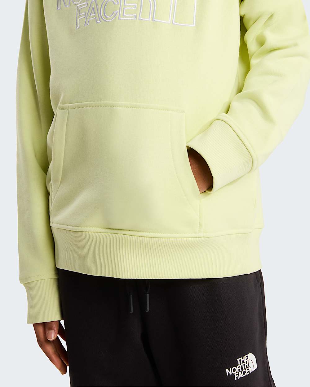 Drew Peak Light Regularhoodie voor tieners TNF Lemon Mist ALT5