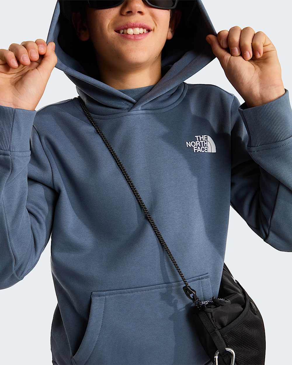 NSE Box Kapuzenpulli fr Jugendliche TNF Granite Grey ALT7