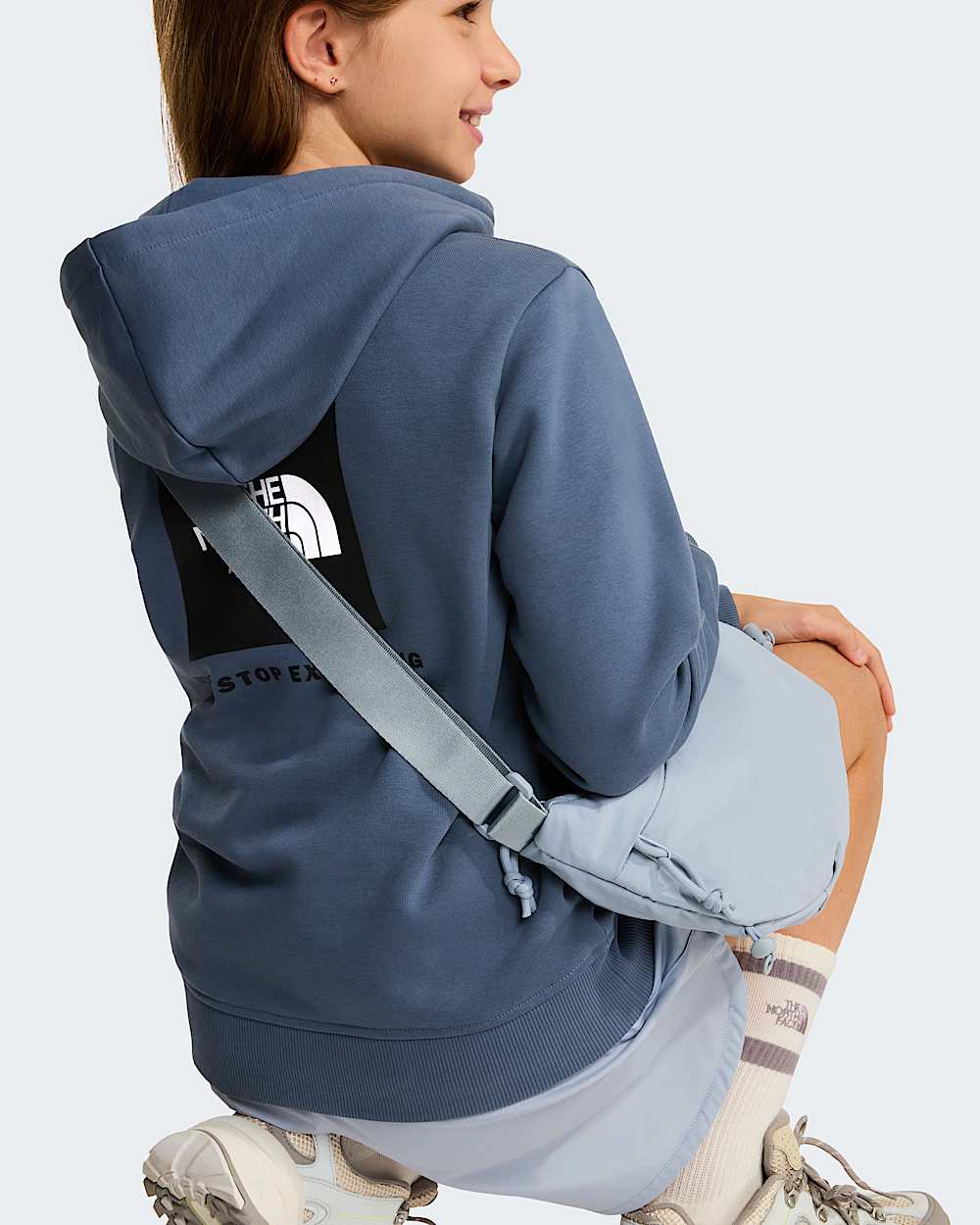 NSE Box Kapuzenpulli fr Jugendliche TNF Granite Grey ALT12