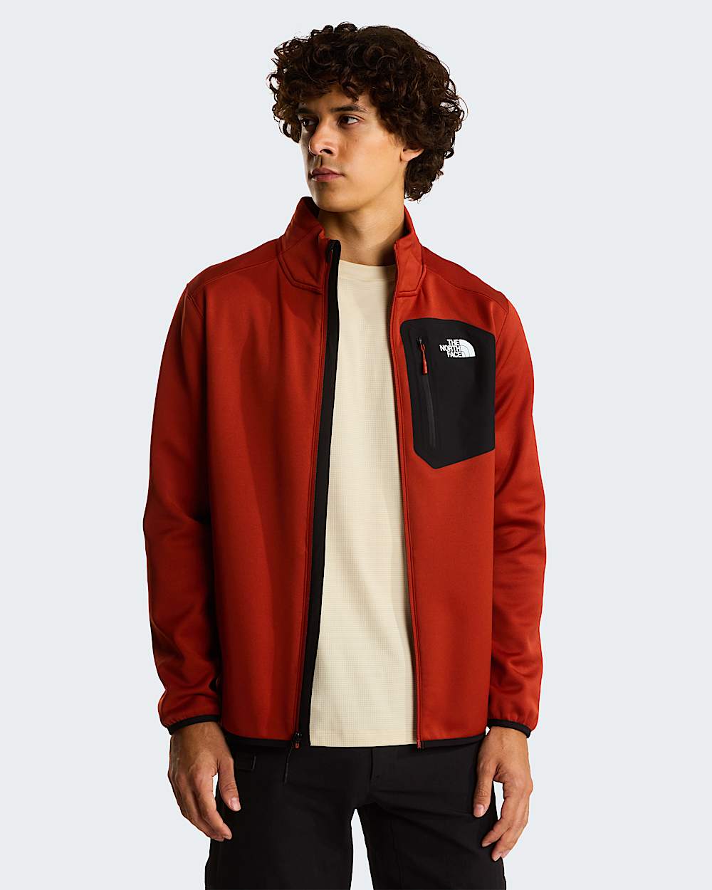Crest Fleece mit durchgehendem RV fr Herren TNF Iron ClayTNF Black ALT4