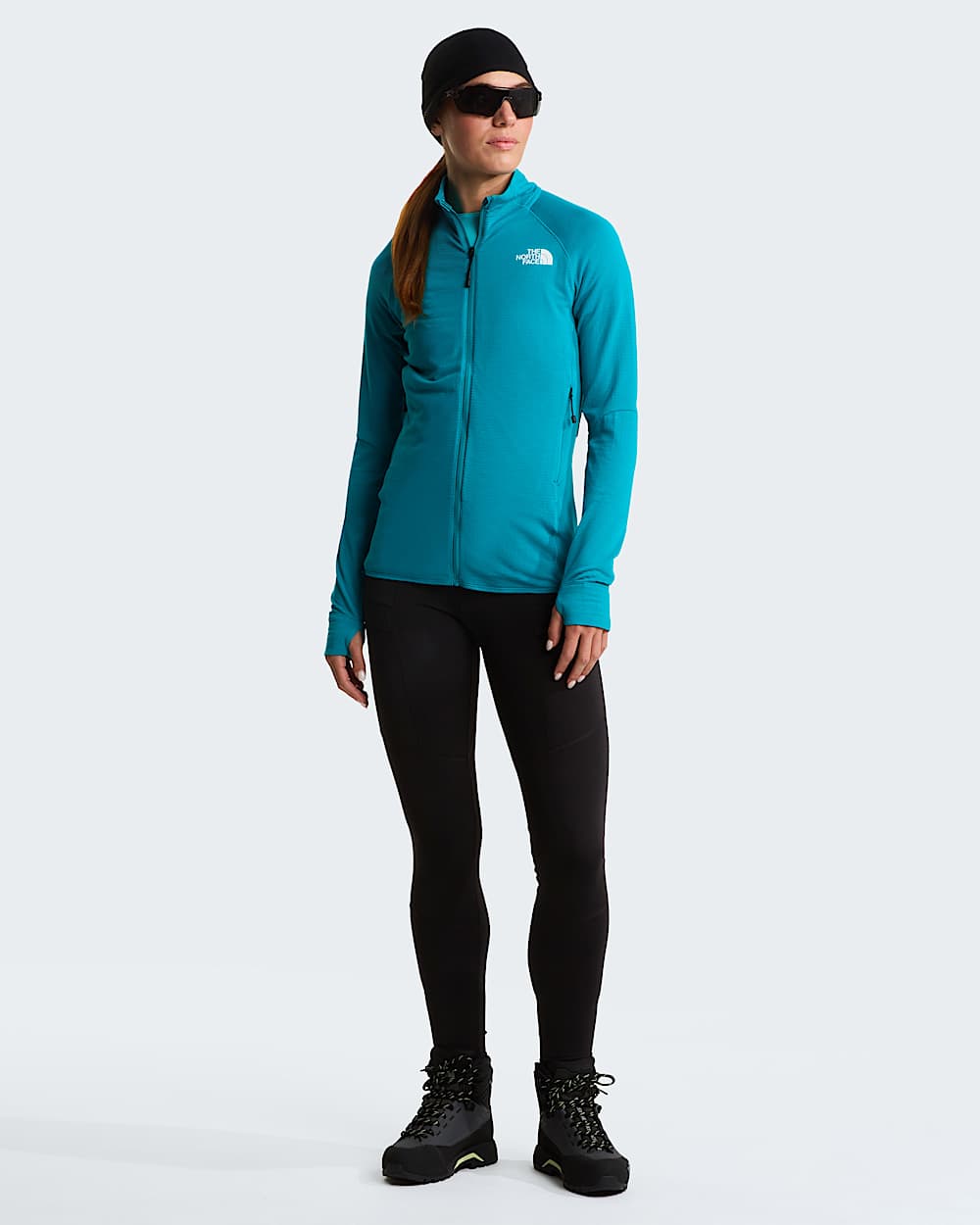 Giacca con cappuccio Bolt Polartec Power Grid da donna TNF ALT1