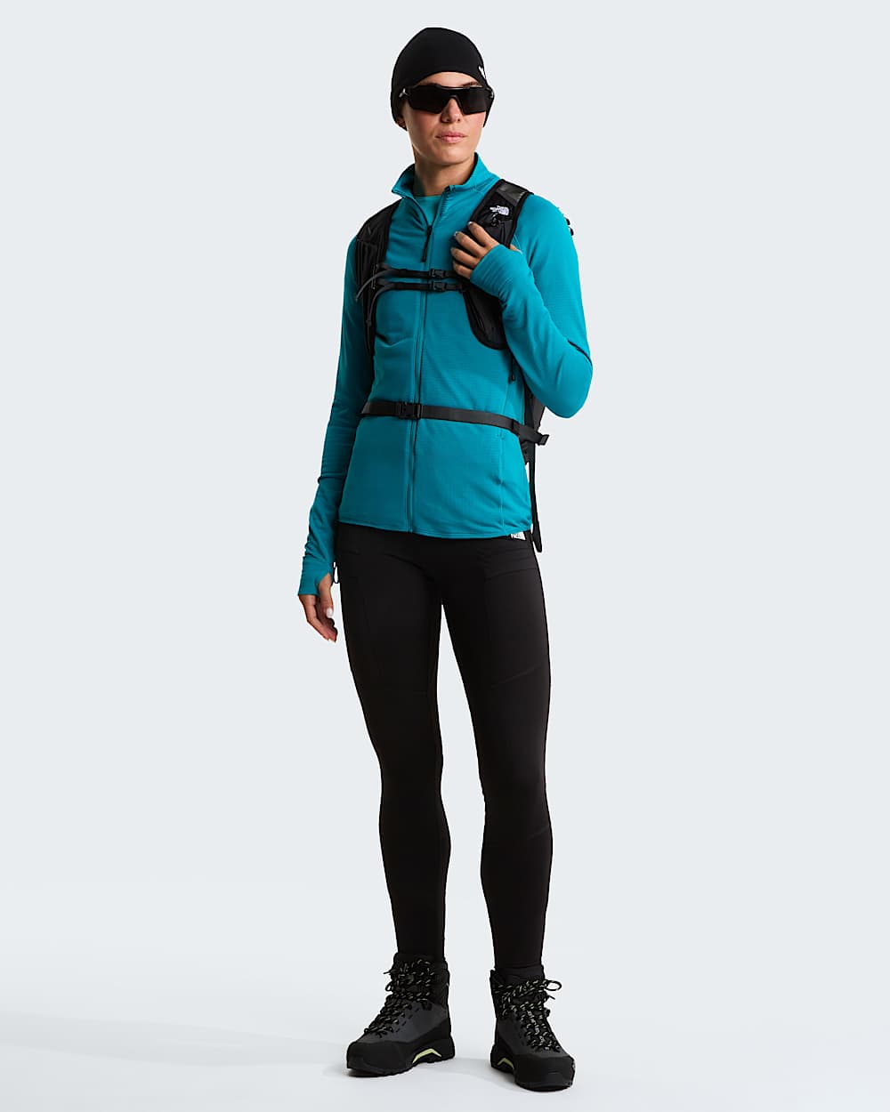 Giacca con cappuccio Bolt Polartec Power Grid da donna TNF ALT5