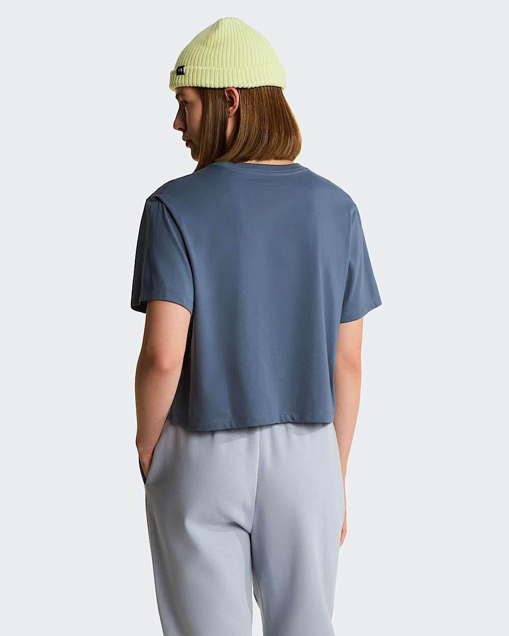 Womens Evolution Simple Dome Cropped Relaxed TShirt TNF ALT3