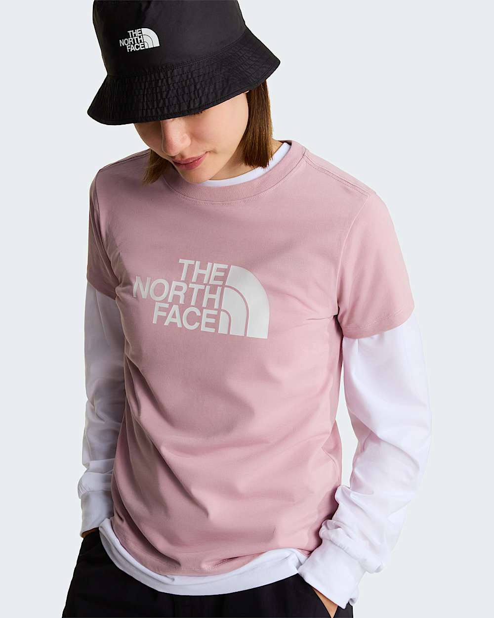 Evolution Half Dome schmal geschnittenes TShirt fr Damen TNF ALT5