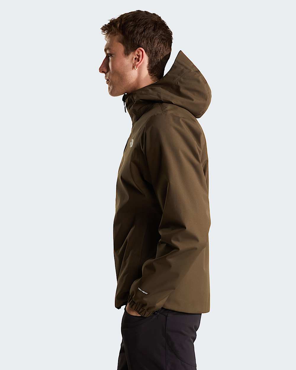 Mens Quest DryVent Jacket TNF New Taupe Green ALT2
