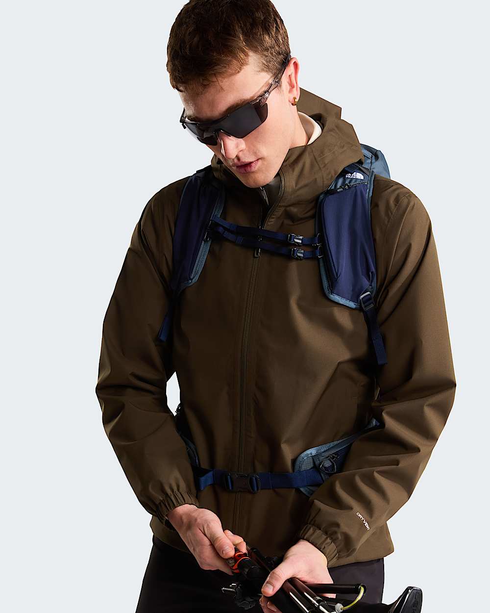 Mens Quest DryVent Jacket TNF New Taupe Green ALT10