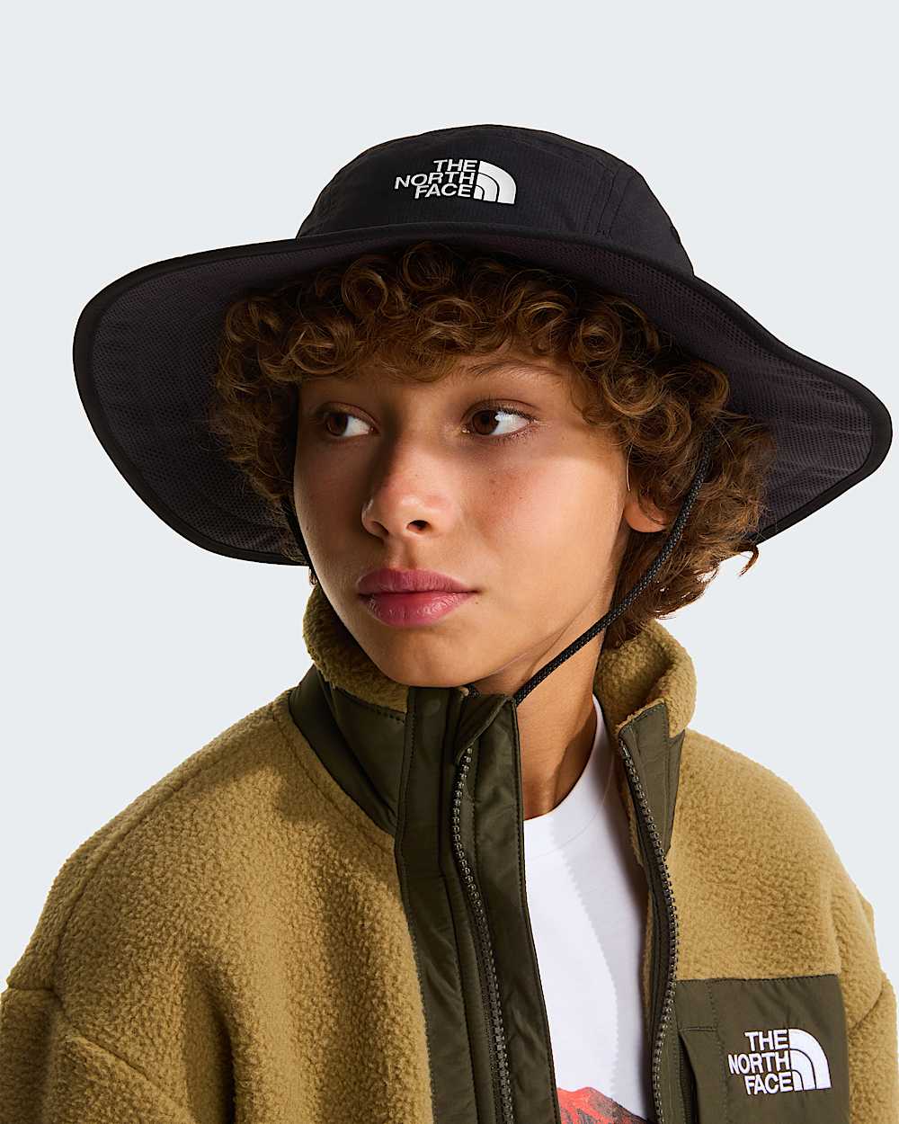 Class V Brimmerhoed voor kids TNF TNF Black Logo Weather Topo Phantom Print ALT1