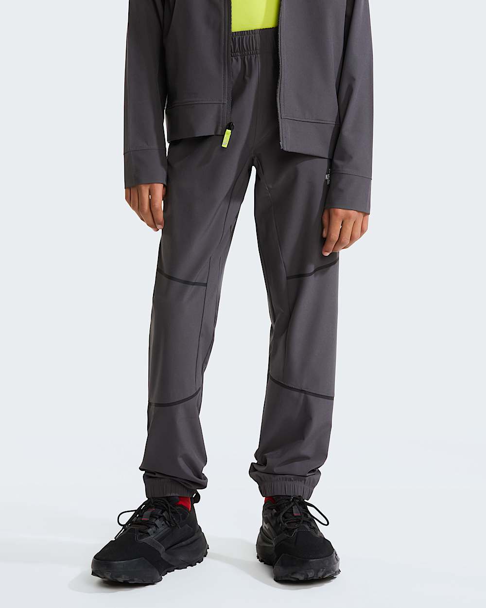Tkan kalhoty Mountain Athletics pro mlad TNF Anthracite Grey HERO