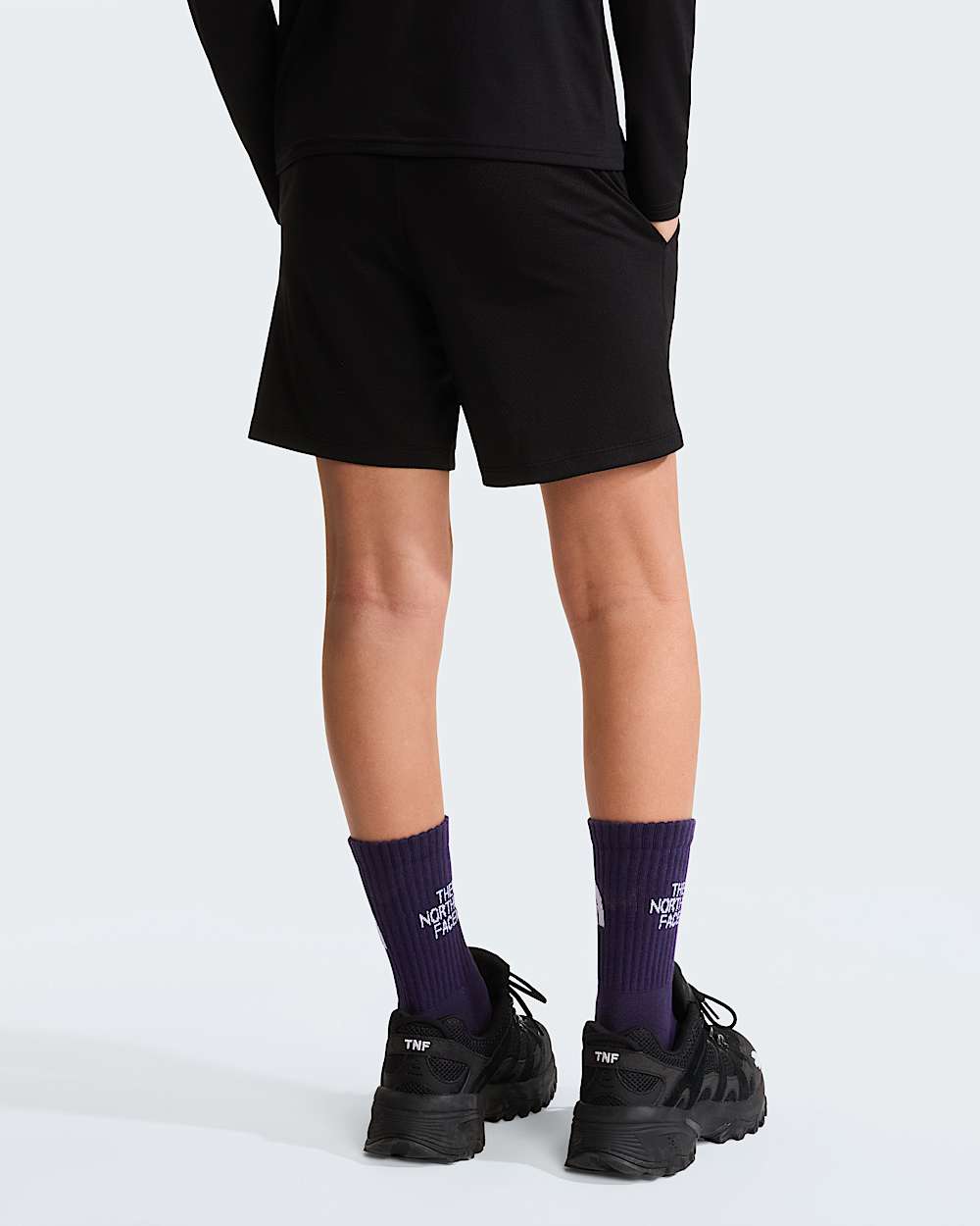 Short en maille de polyester pour enfant TNF TNF Black ALT3