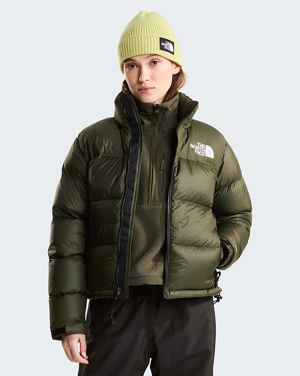 Womens 1996 Retro Nuptse Jacket TNF New Taupe Green ALT4