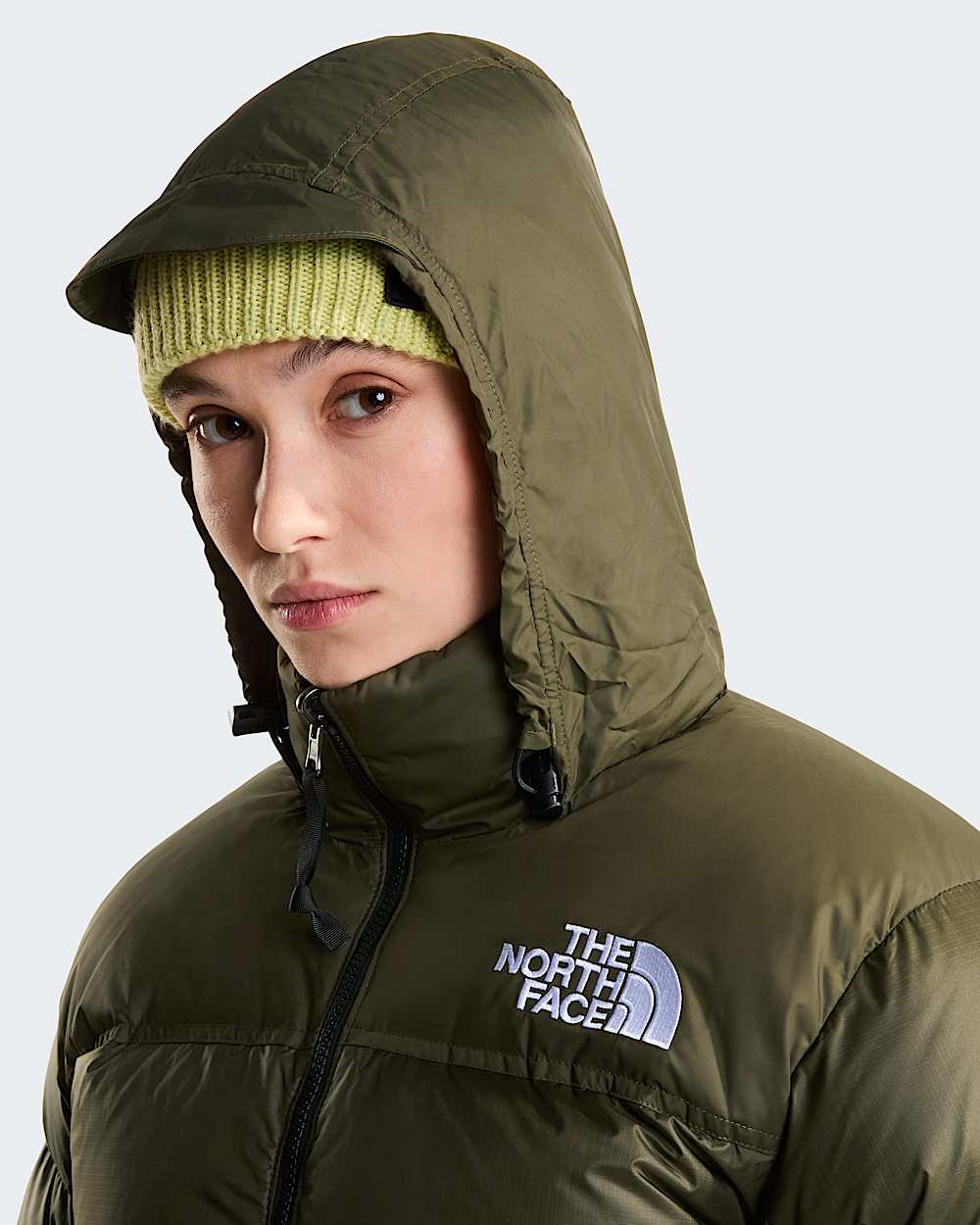 Womens 1996 Retro Nuptse Jacket TNF New Taupe Green ALT5