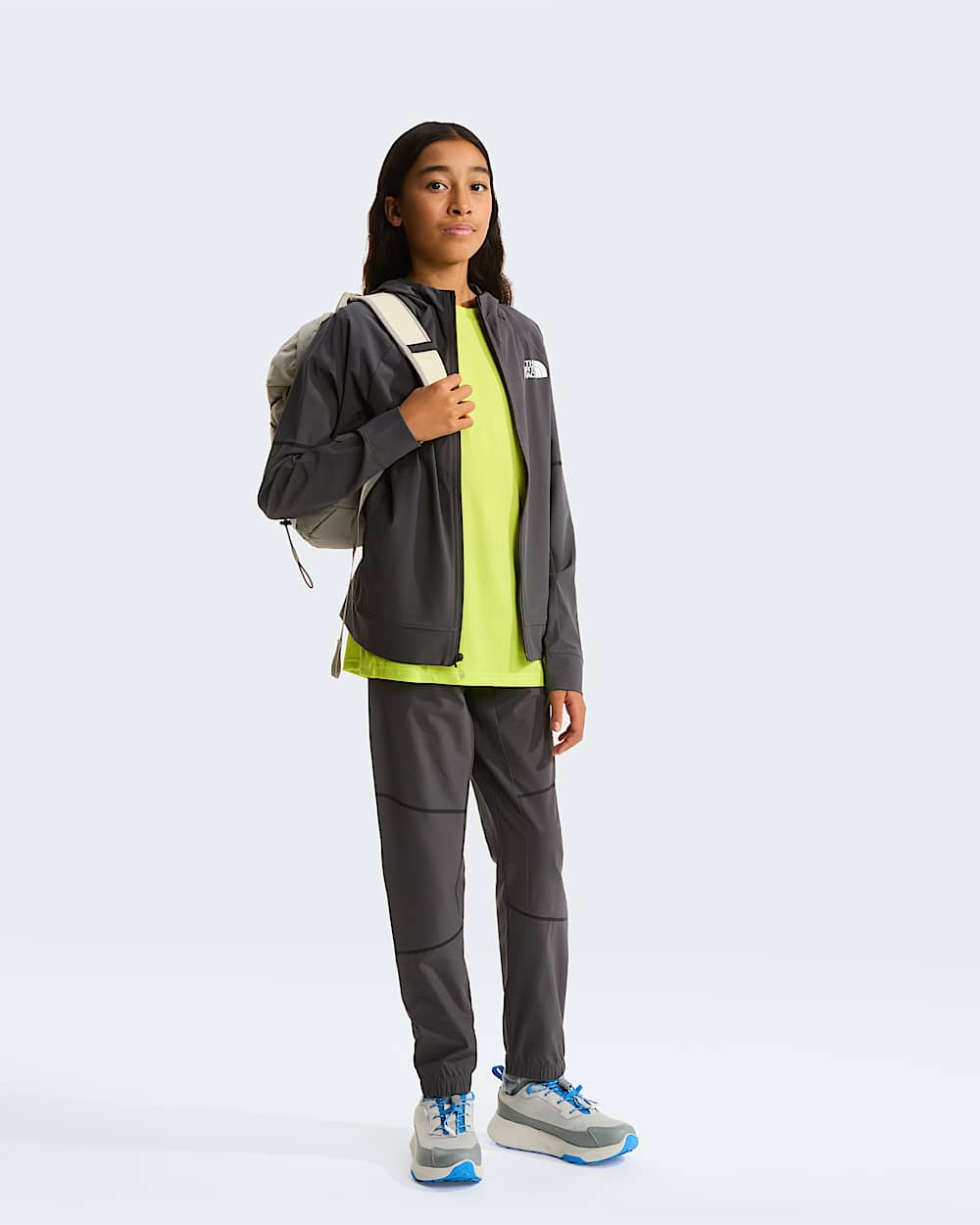 Tkan kalhoty Mountain Athletics pro mlad TNF Anthracite Grey ALT8