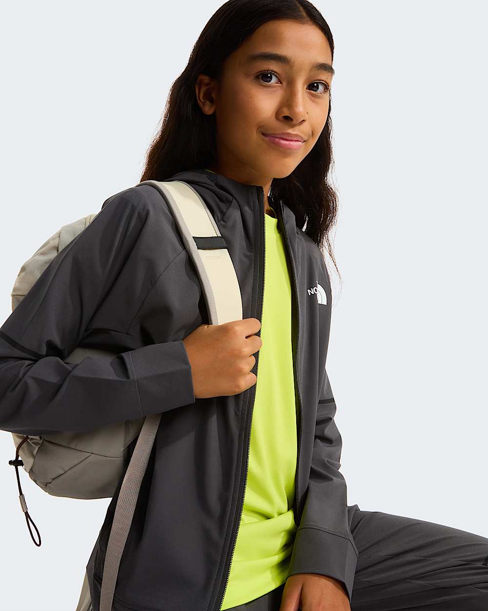 Tkan kalhoty Mountain Athletics pro mlad TNF Anthracite Grey ALT12