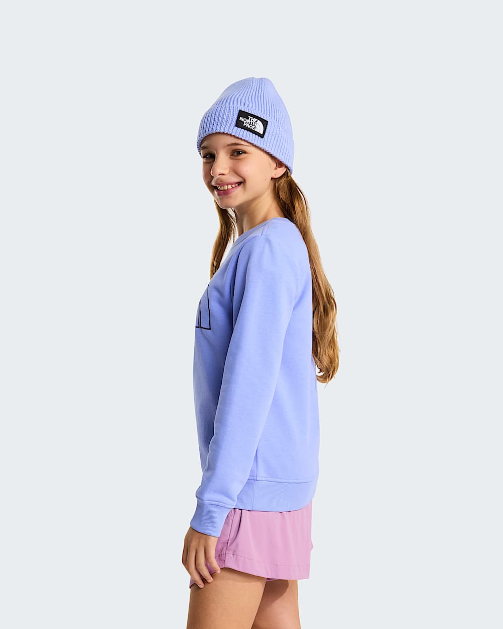 Drew Peaksweatshirt met ronde hals voor tieners TNF Periwinkle Glow ALT7