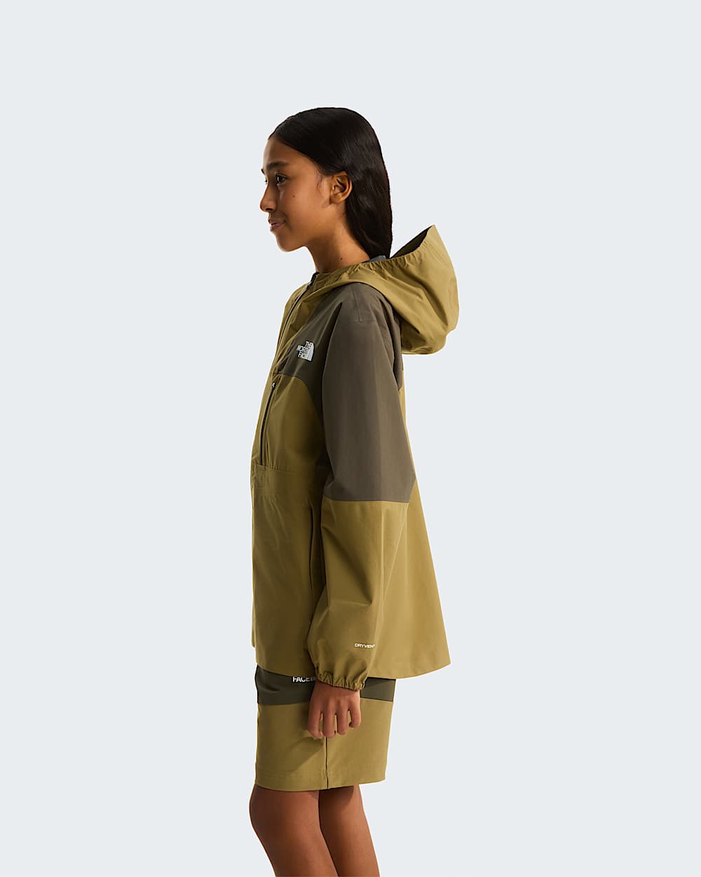 Giacca guscio Hike Packable da ragazzi TNF New Taupe GreenCedar ALT9