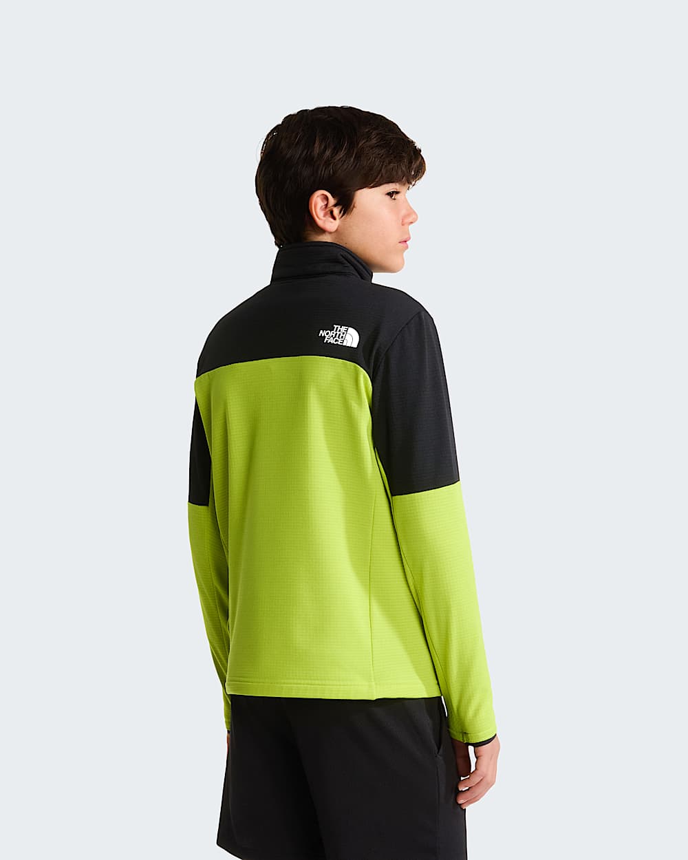 Hike MidlayerJacke mit durchgehendem RV fr Jugendliche TNF TNF BlackFizz Lime ALT3