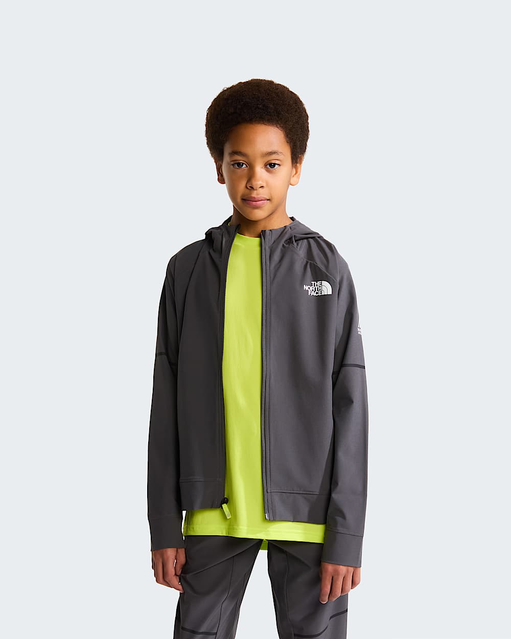 Geweven Mountain Athleticsjas voor tieners TNF Anthracite Grey ALT4