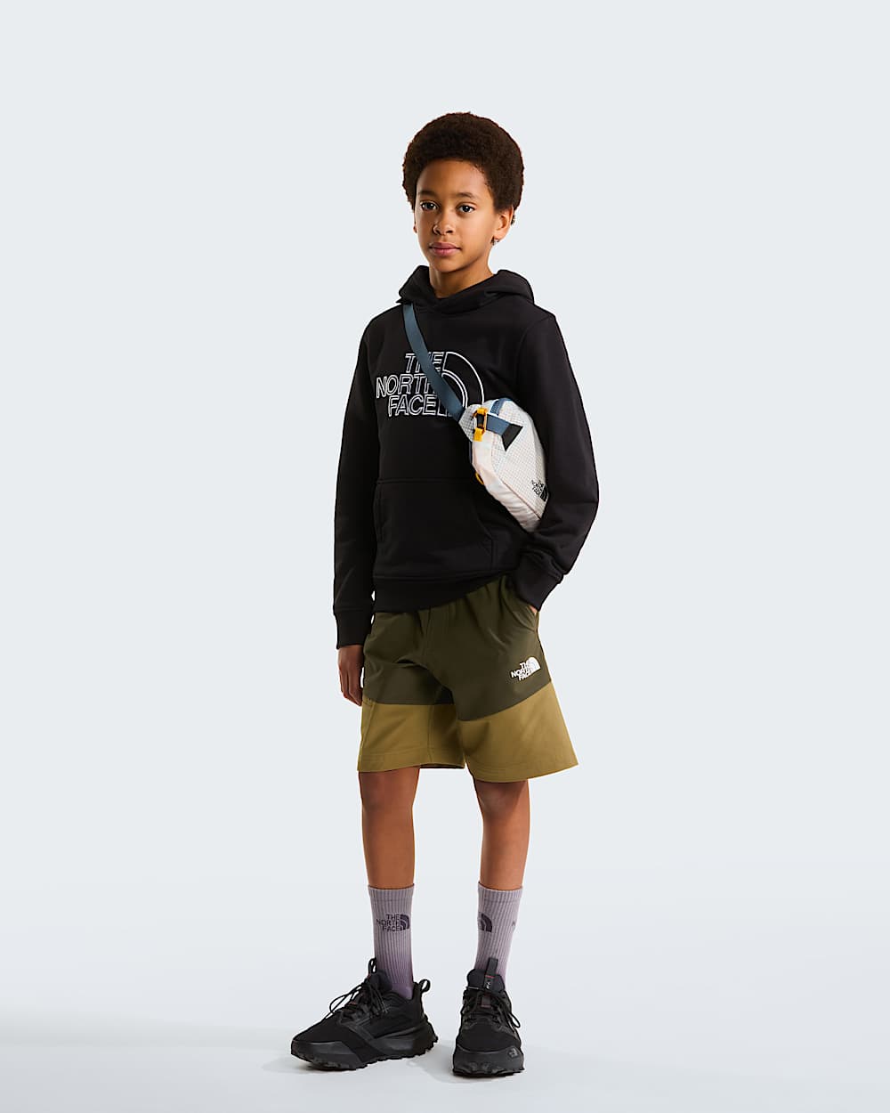 Drew Peak leichter  normal geschnittener Kapuzenpulli fr Jugendliche TNF TNF Black ALT1