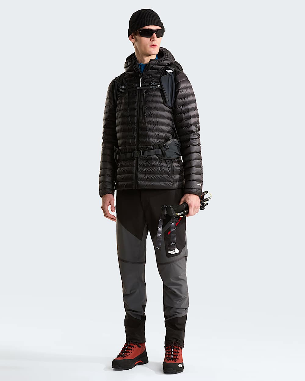 Mens Bettaforca Lightweight Down Hooded Jacket TNF alt1