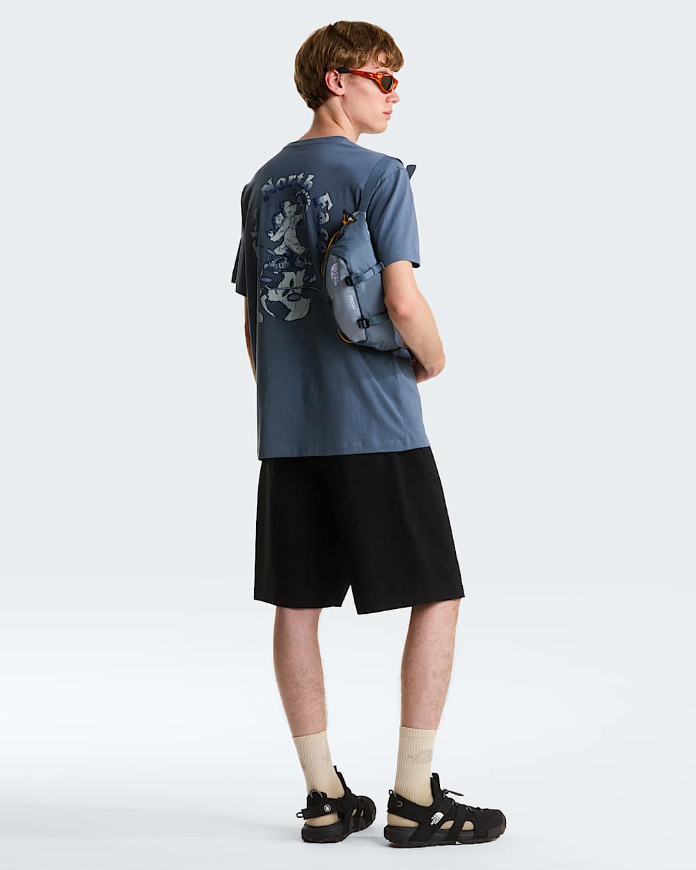 Retro Earth Relaxed Graphic Tshirt voor heren TNF ALT2