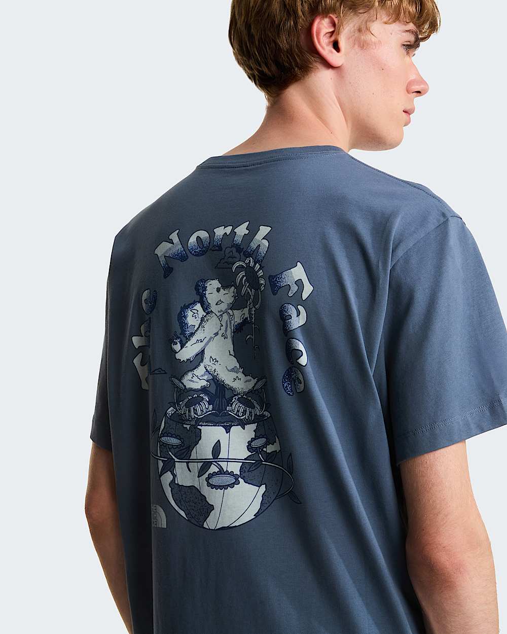Retro Earth Relaxed Graphic Tshirt voor heren TNF ALT4