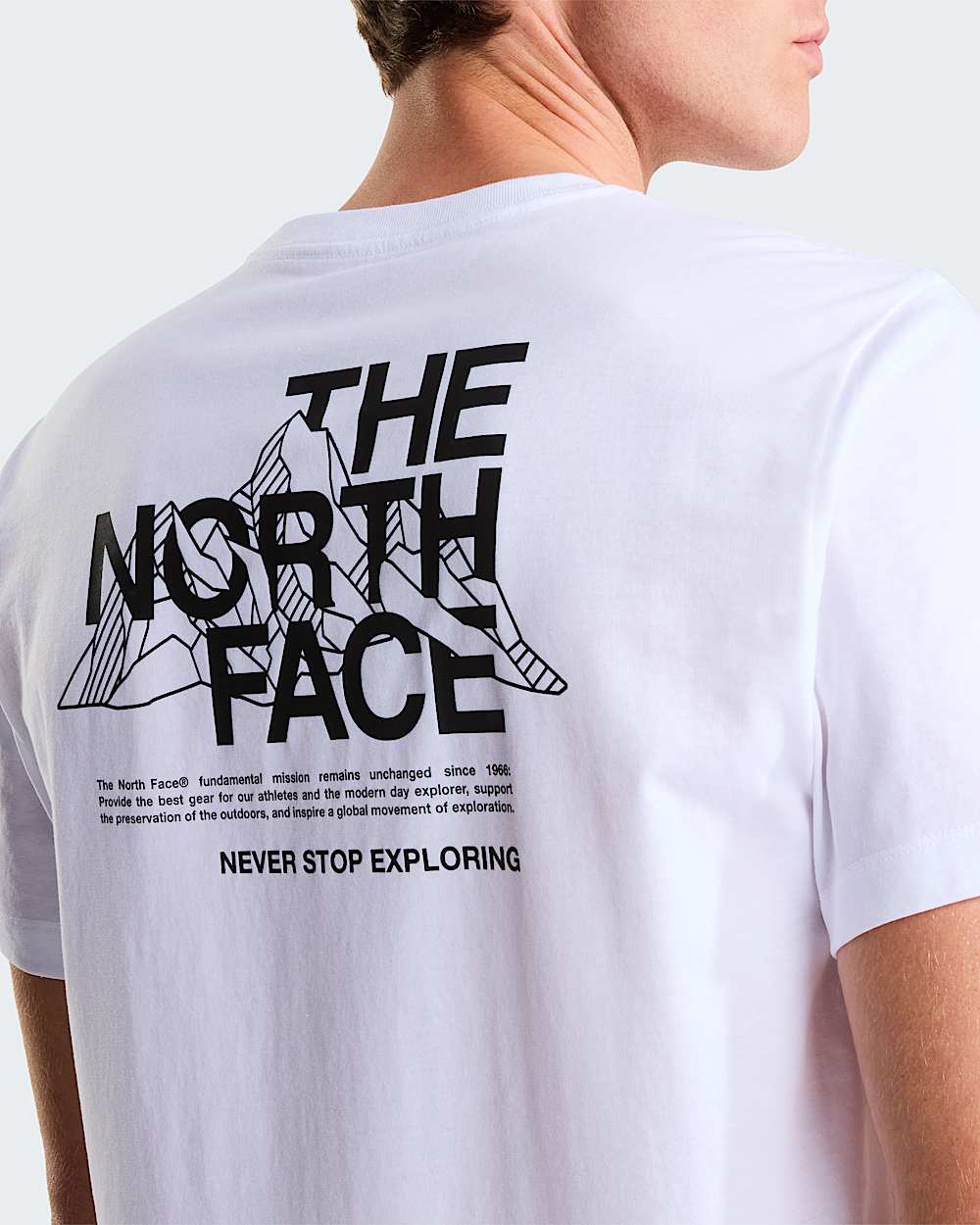 Mski Tshirt z grafik o regularnym kroju Mountain Sketch TNF alt5