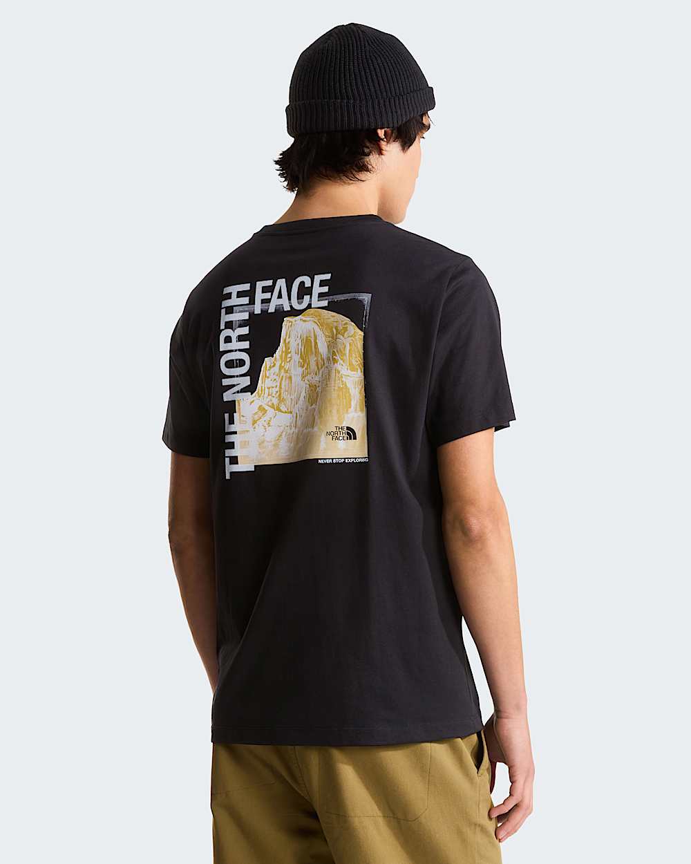Half Dome Photo normal geschnittenes T-Shirt mit Grafik für Herren