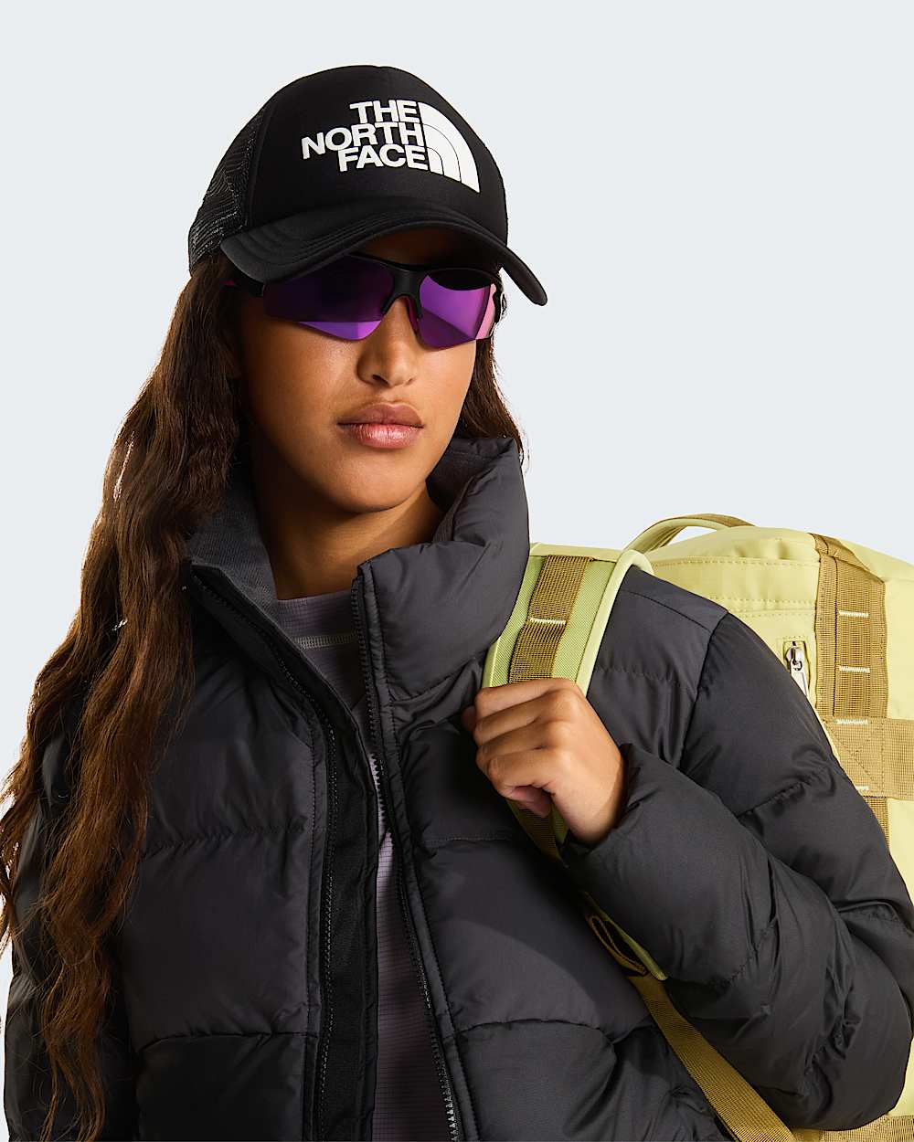 TNF Logo Trucker Cap TNF ALT1