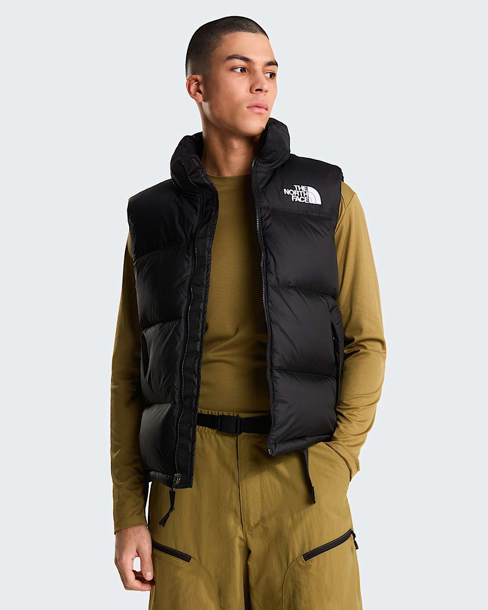 Chaleco Nuptse Retro 1996 para hombre TNF TNF BlackRecycled Down ALT4