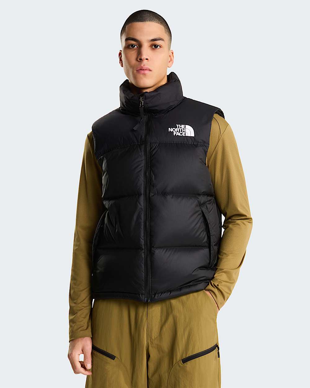 Chaleco Nuptse Retro 1996 para hombre TNF TNF BlackRecycled Down HERO