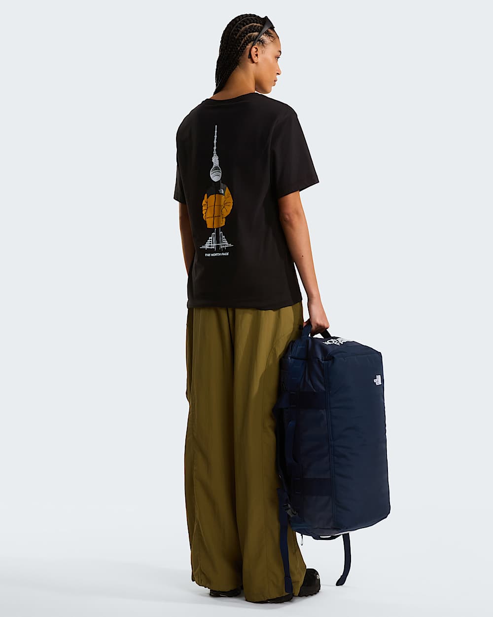 Bolsa de viaje Base Camp Duffle Voyager 42L TNF Shady BlueSummit Navy ALT7
