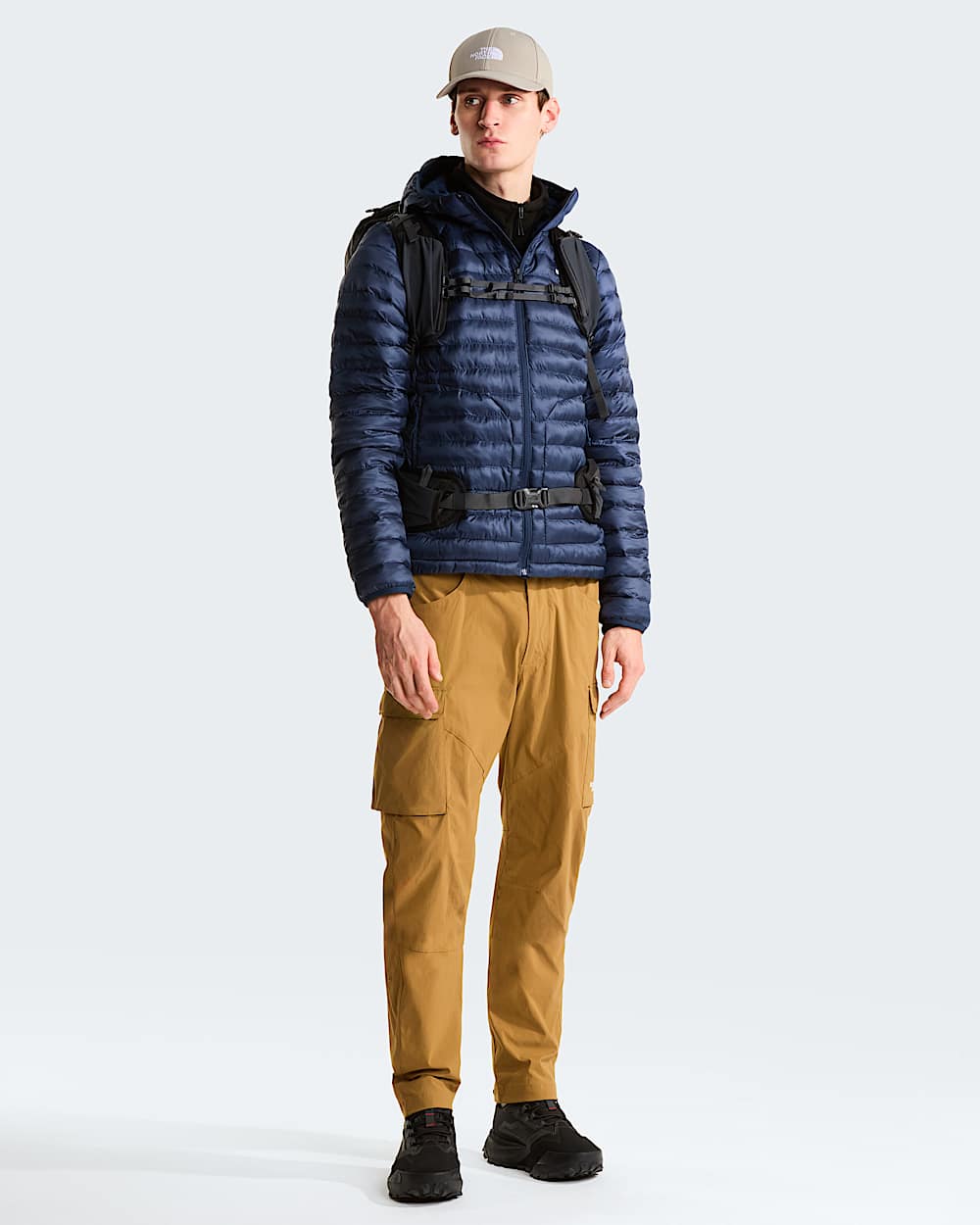 Mens Huila Synthetic Insulation Hooded Jacket TNF Summit Navy ALT1