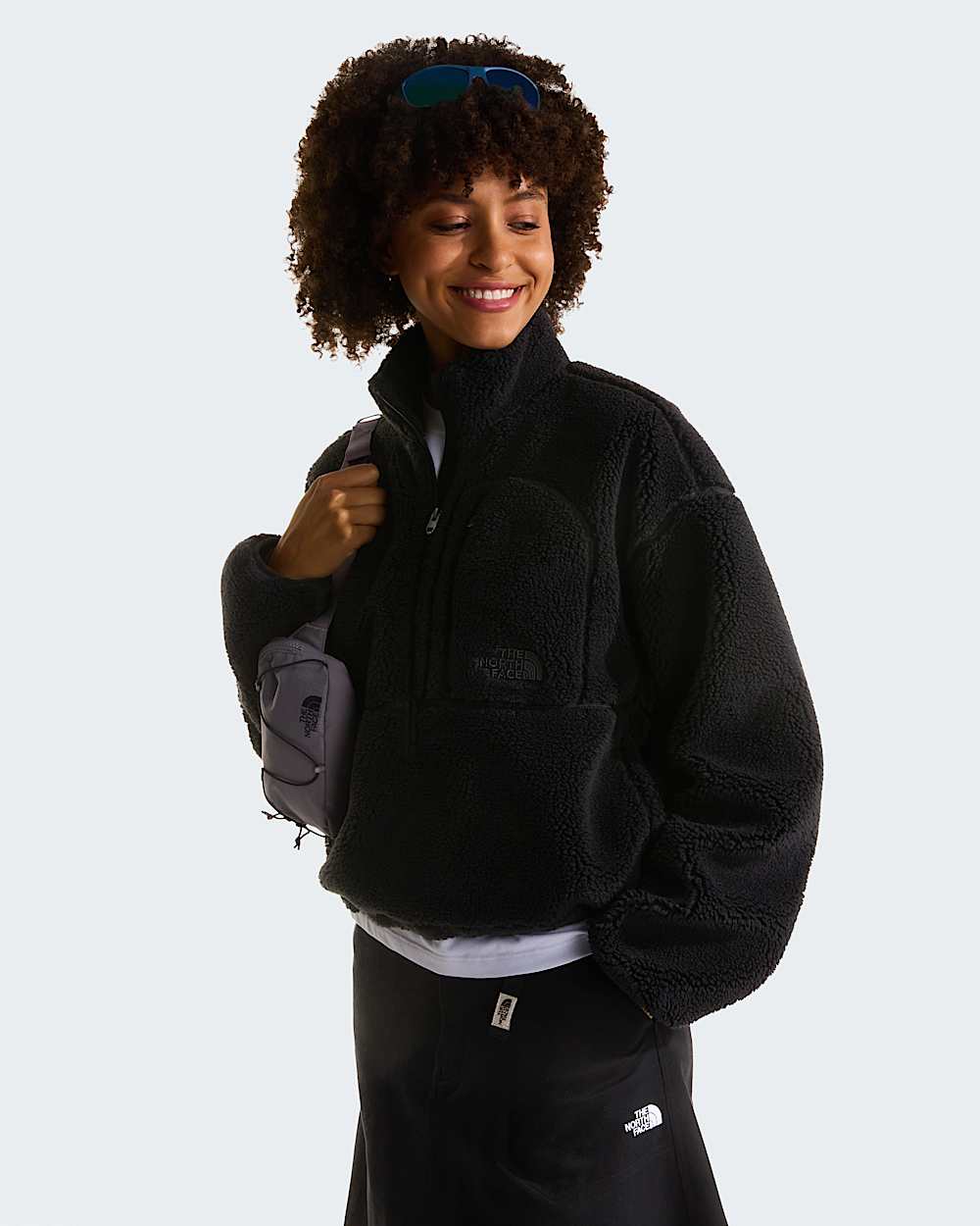 Womens Extreme Pile 12 Zip Pullover TNF ALT8