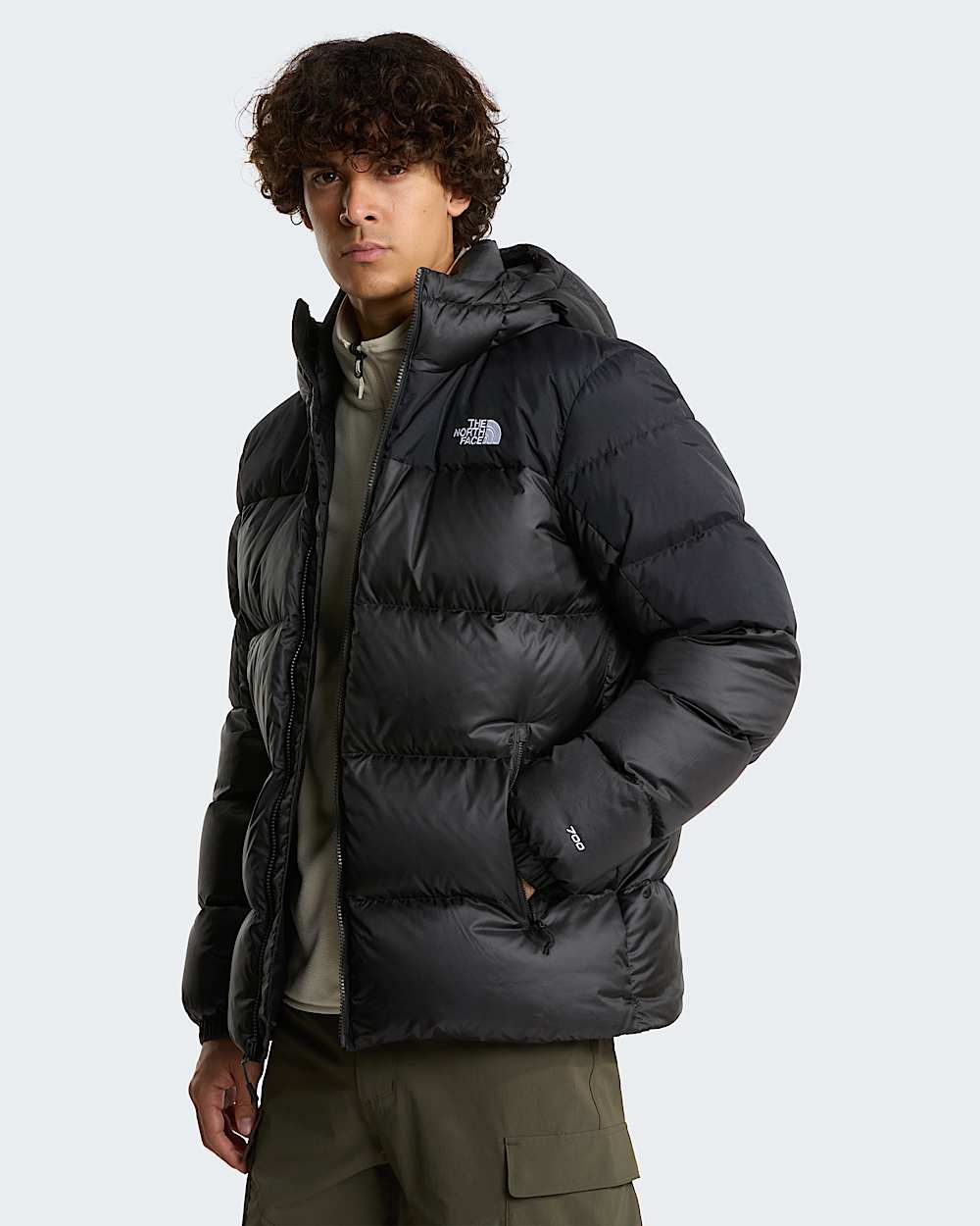 Chaqueta de plumn con capucha Diablo 20 para hombre TNF TNF Black HeatherTNF BlackRecycled Down ALT4