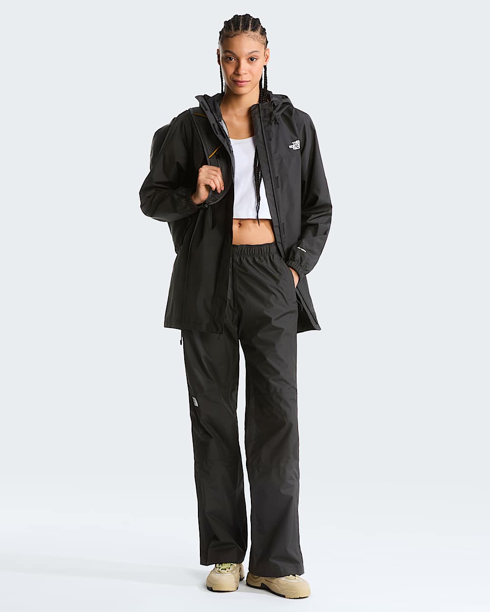 Womens Antora Rain Loose Trousers TNF ALT1