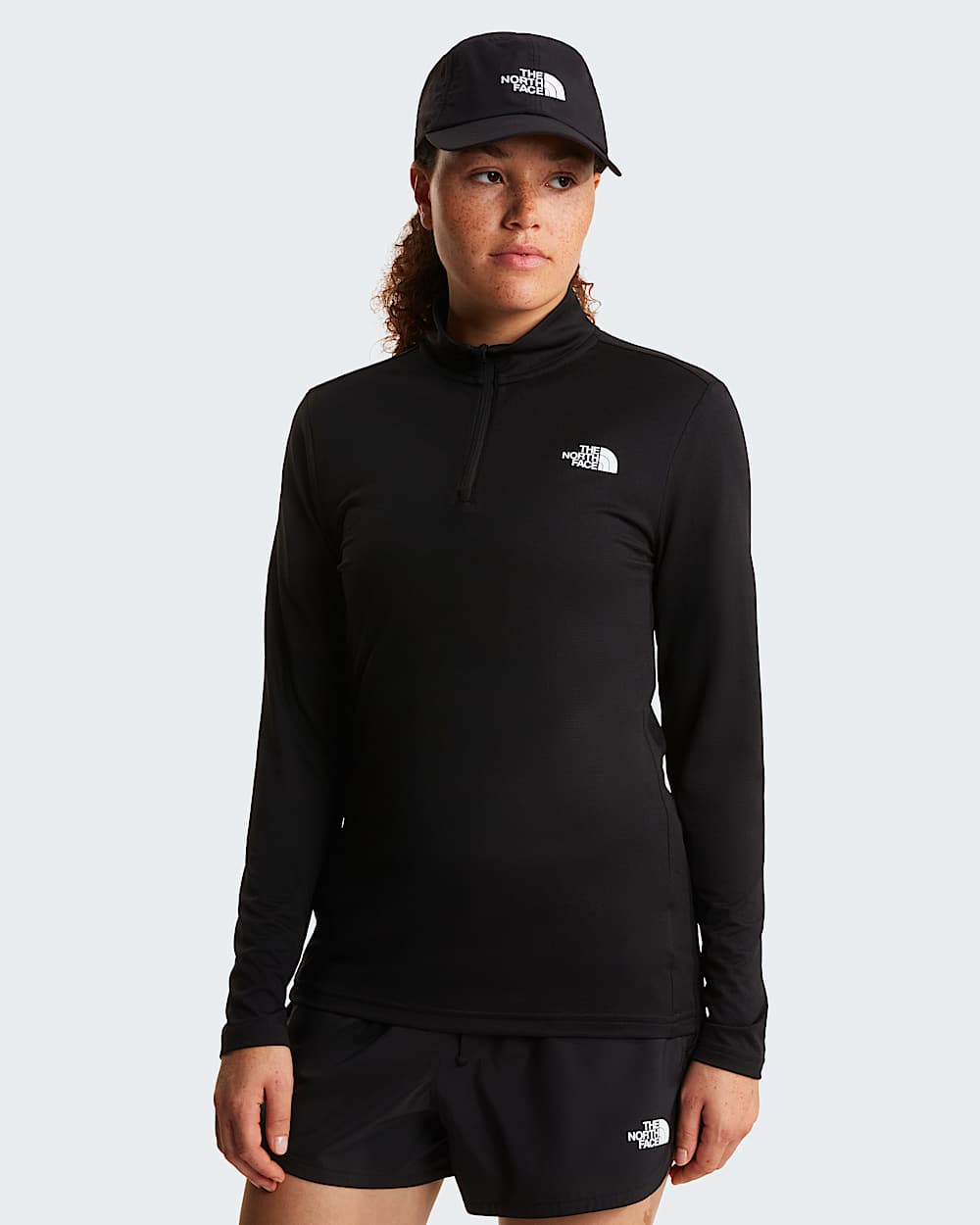 Womens Flex Slim 14 Zip LongSleeve Top TNF HERO
