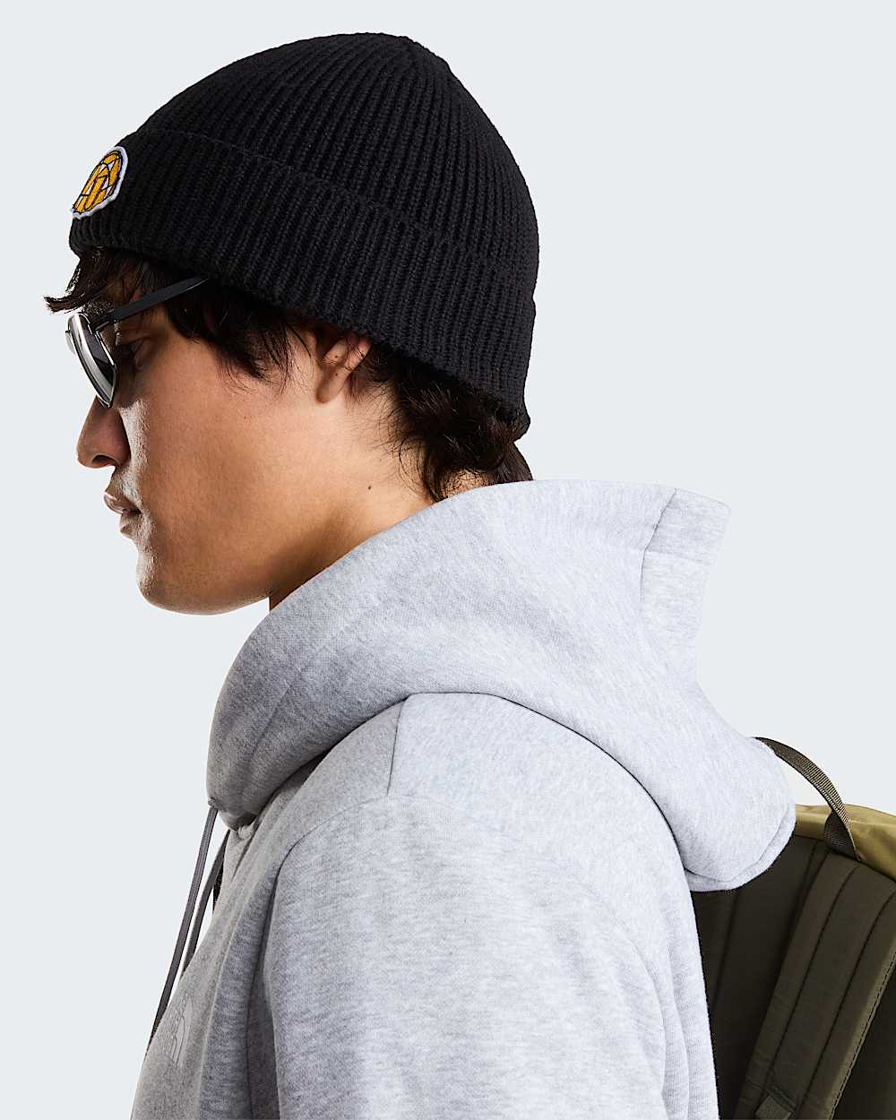 Bonnet  revers et logo carr TNF TNF TNF BlackIcon Patch ALT3