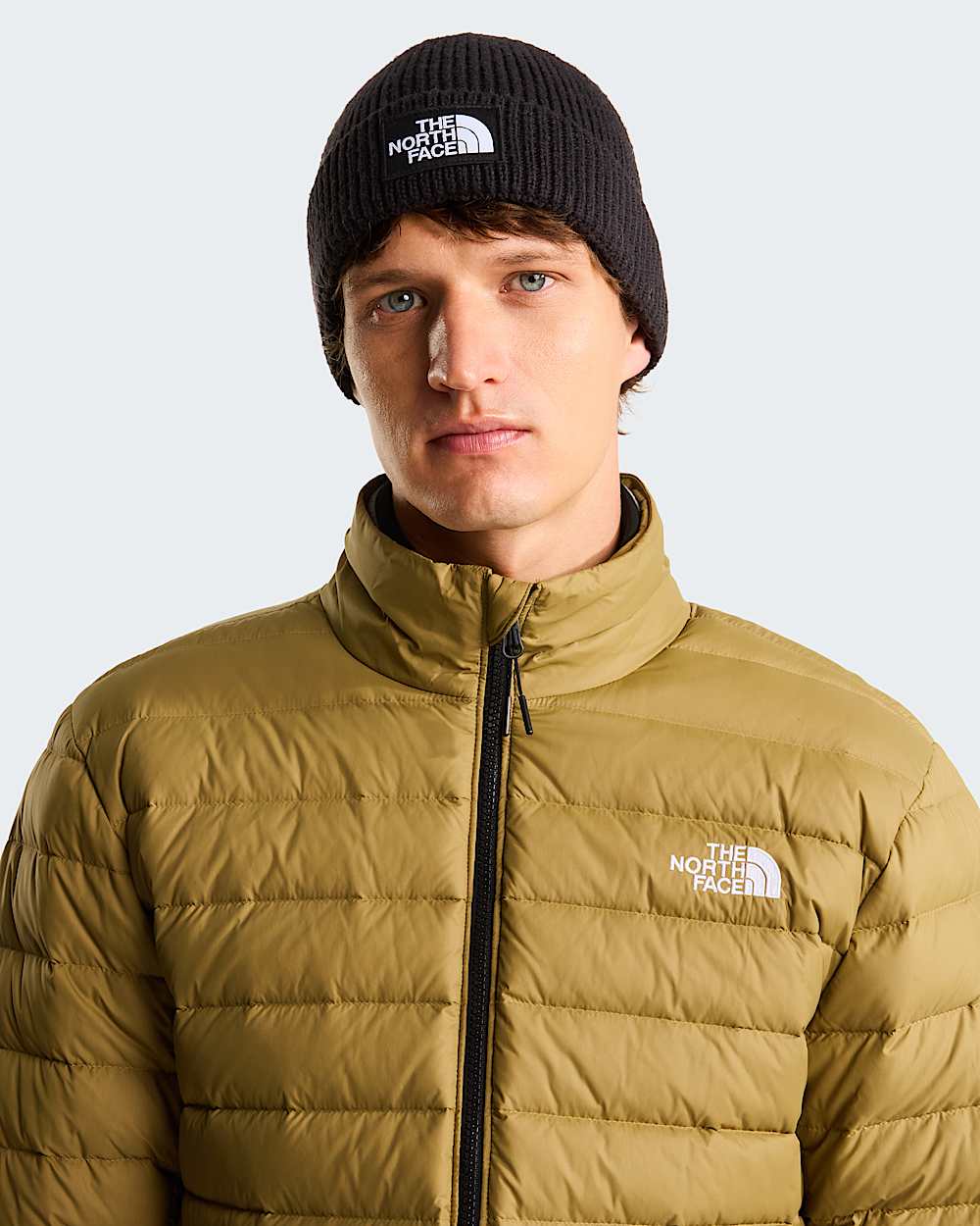 TNF Logo Box Cuffed Beanie TNF TNF Black ALT1