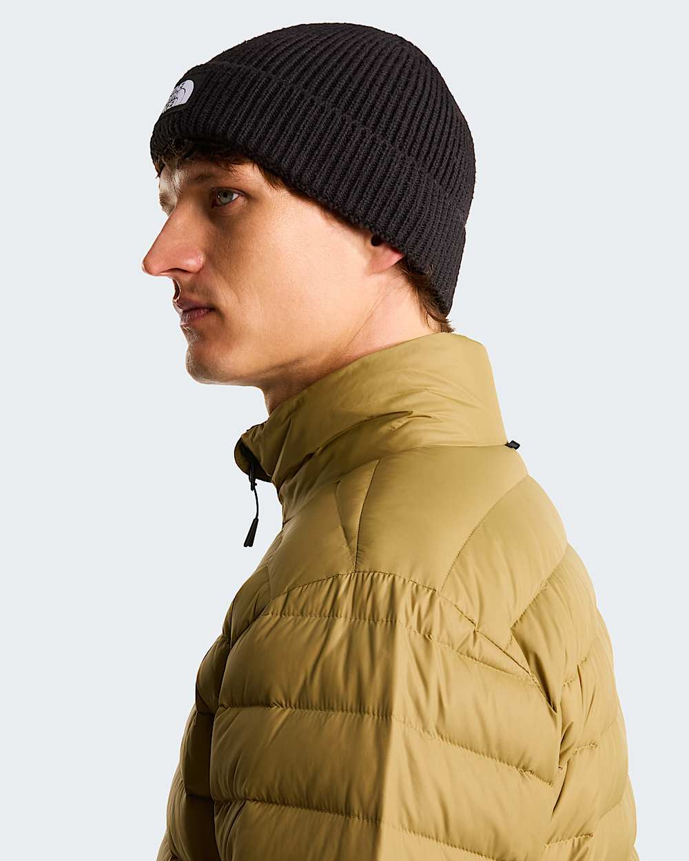 TNF Logo Box Cuffed Beanie TNF TNF Black ALT4