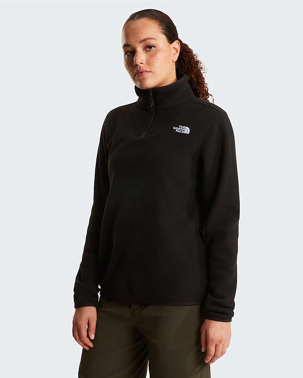Polaire  col zipp Glacier pour femme TNF hero
