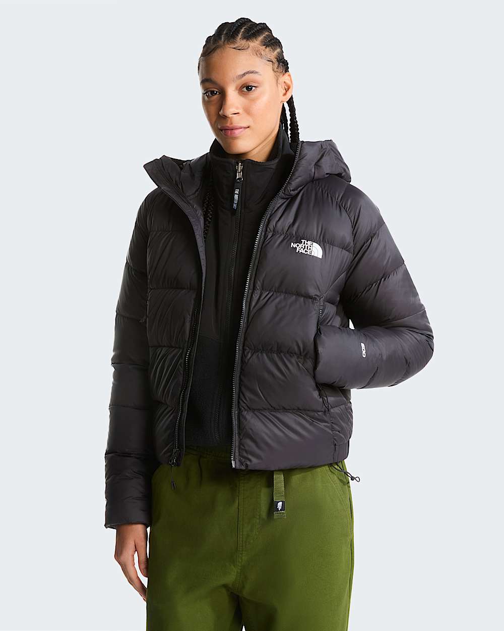 Womens Hyalite Down Hooded Jacket TNF ALT4